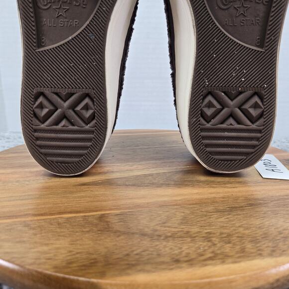 Converse CTAS Chuck Taylor All Star Platform Low Cozy Sherpa Mauve Y2K Womens 10 - Picture 10 of 12